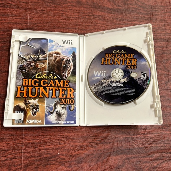 Nintendo Wii CABELA'S BIG GAME HUNTER 2010 & Activision Top Shot Peripheral Gun - Picture 4 of 5